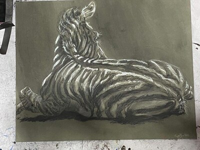 In Light: Zebra in Charcoal - image1